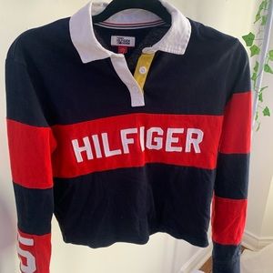 Tommy Hilfiger Collared Long Sleeve Top